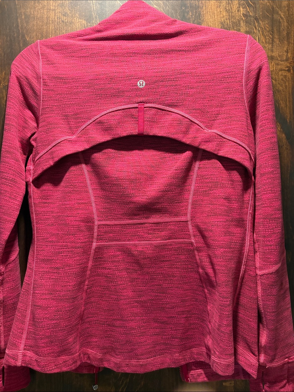 lululemon athletica Heathered Raspberry Full-Zip Utility Jacket - Picture 3 of 3
